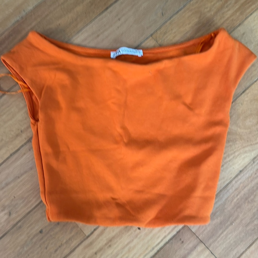 Zara orange tank
